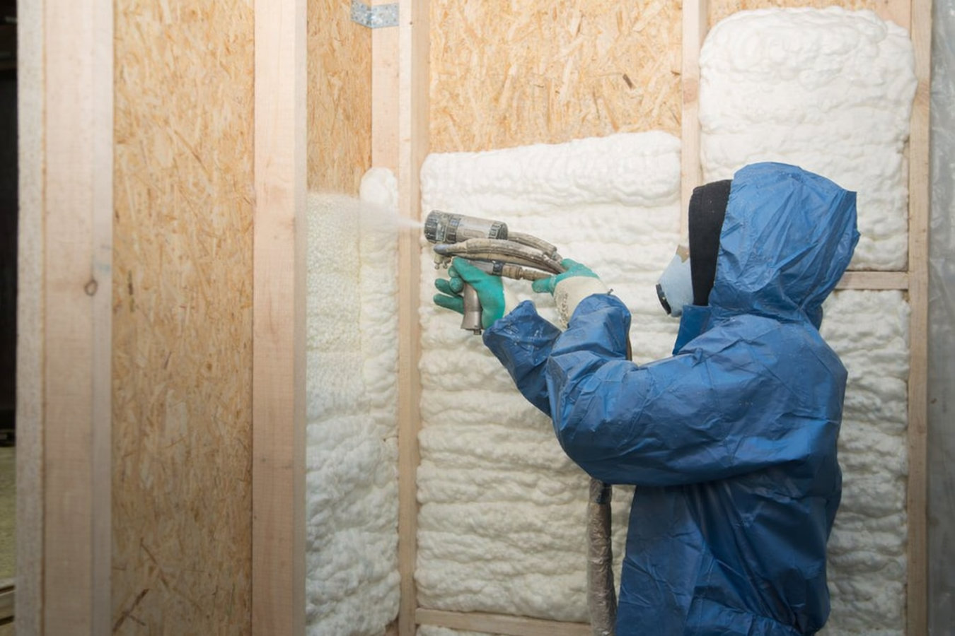 Spray foam insulation